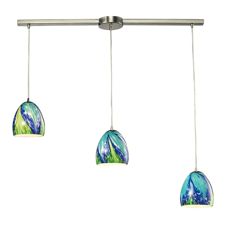 Colorwave Three-Light Linear Pendant - Fashion Us