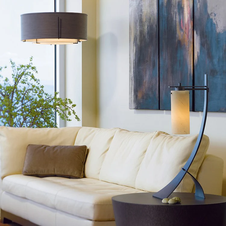 Stasis Table Lamp with Glass Shade - Fashion Us