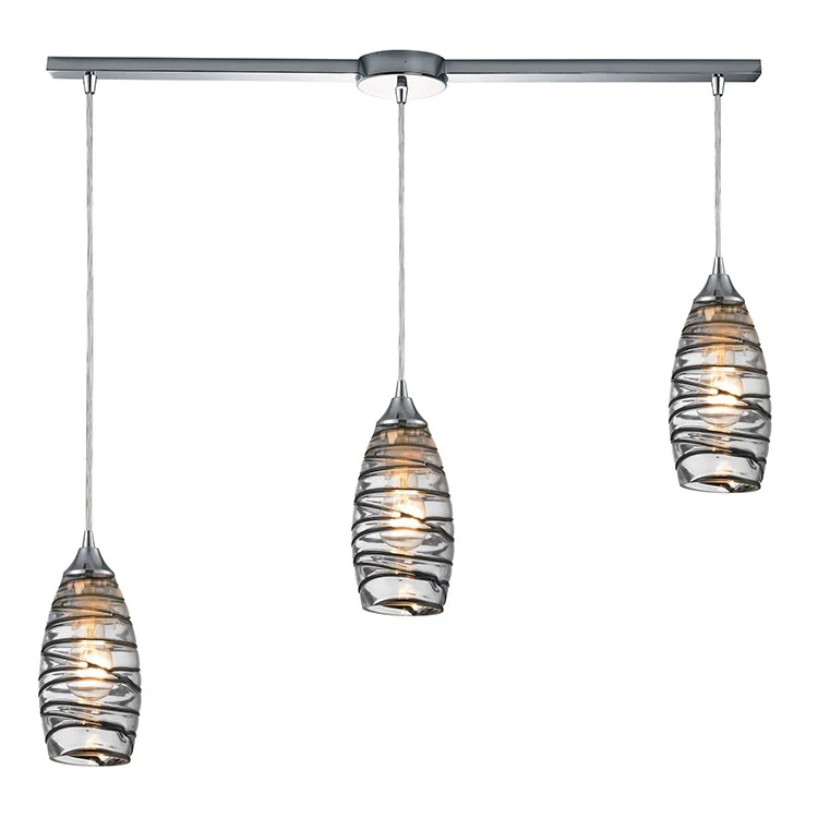 Twister Three-Light Linear Pendant - Fashion Us