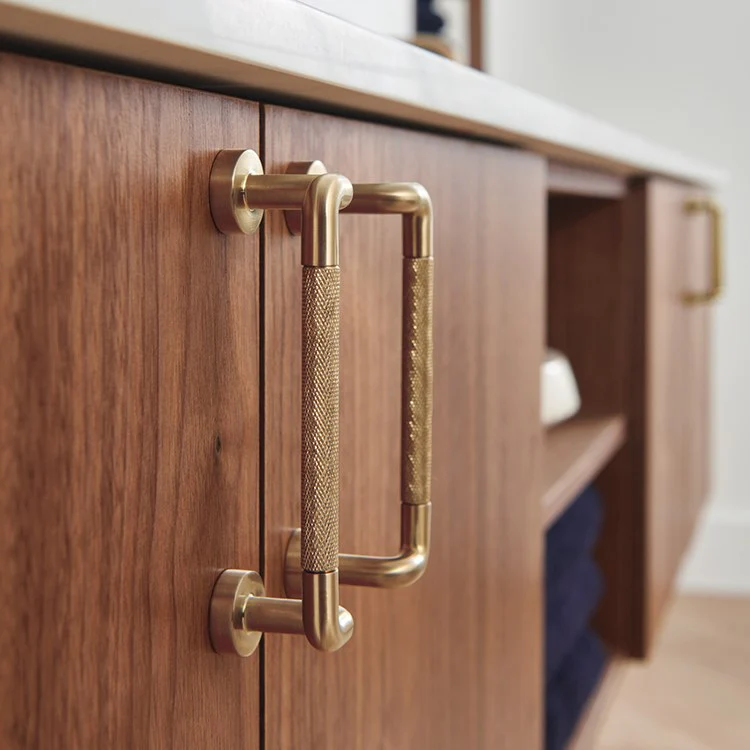 Litze Drawer Pull with Knurling - Fashion Us