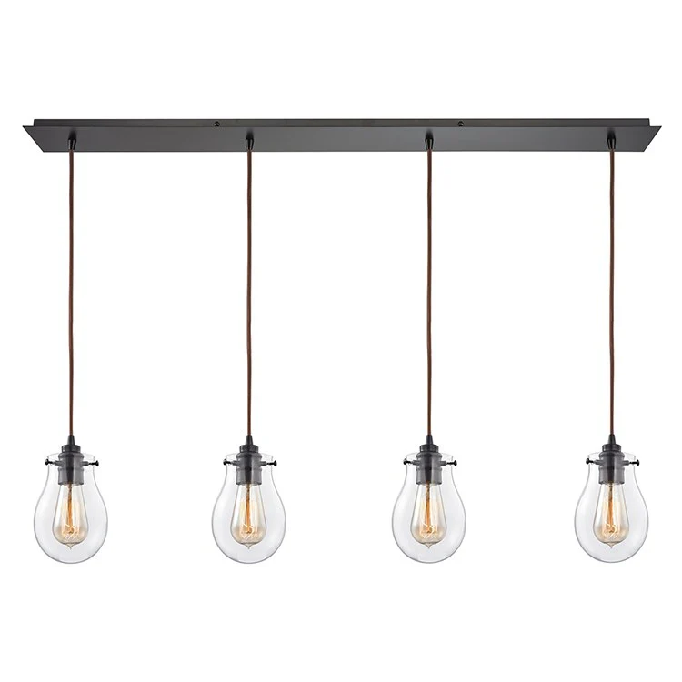 Jaelyn Four-Light Linear Pendant - Fashion Us