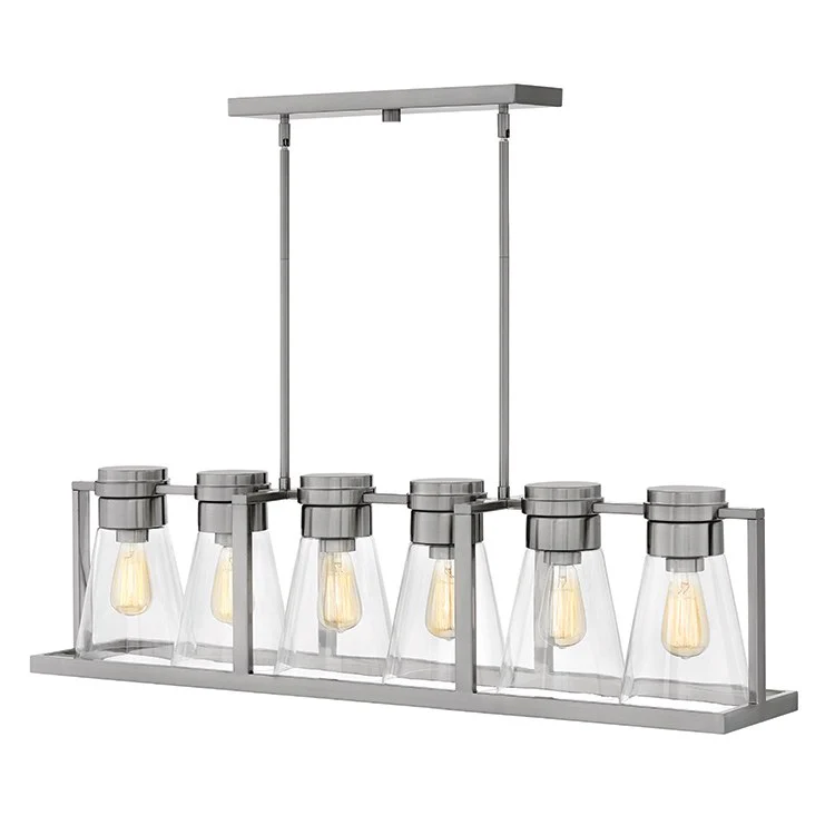 Refinery Six-Light Linear Chandelier - Fashion Us