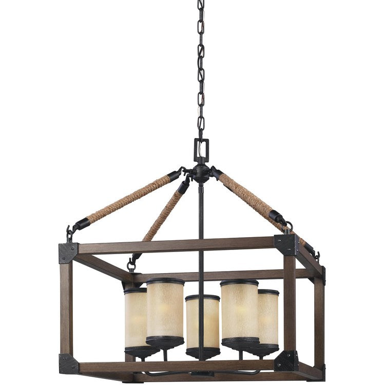 Dunning Five-Light LED Chandelier - Fashion Us