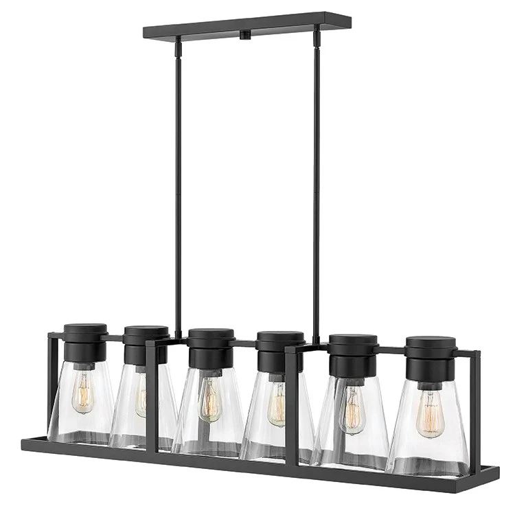 Refinery Six-Light Linear Chandelier - Fashion Us