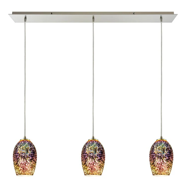 Illusions Three-Light Linear Pendant - Fashion Us