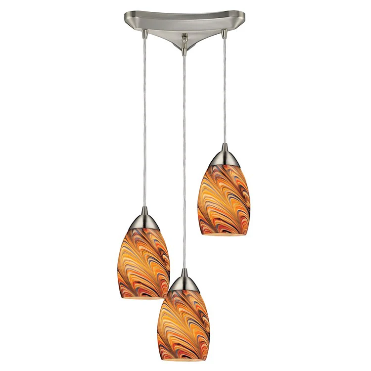 Mini Vortex Three-Light Pendant - Fashion Us