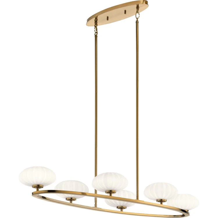 Pim Six-Light Oval Chandelier - Fashion Us