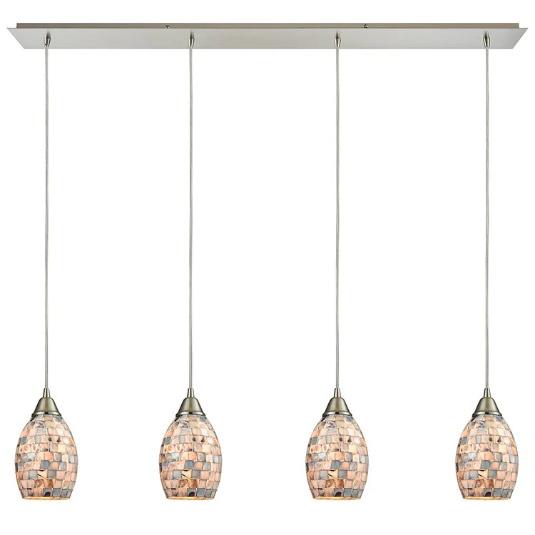 Capri Four-Light Linear Pendant - Fashion Us