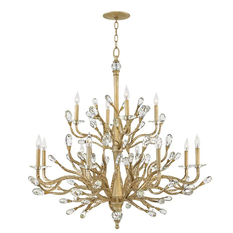 Eve Twelve-Light Two-Tier Chandelier - Fashion Us