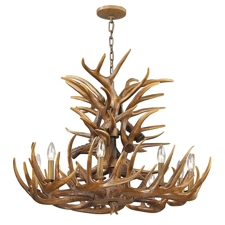 Elk Nine-Light Chandelier - Fashion Us