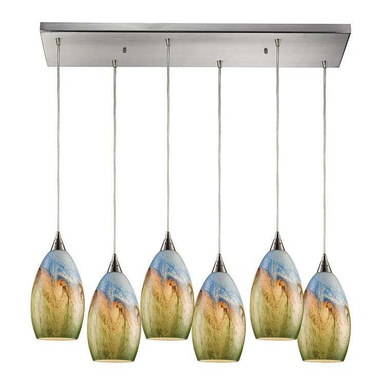 Geologic Six-Light Pendant - Fashion Us